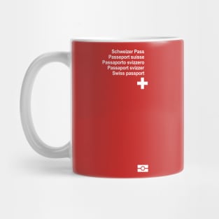 Switzerland passport Mug